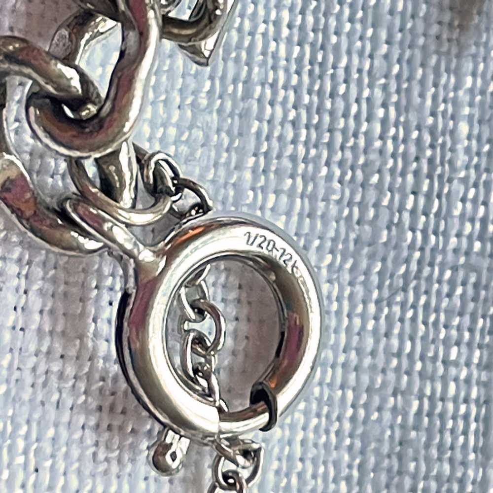 Vintage 1/20-12K Bracelet, Sterling Silver Charms… - image 11