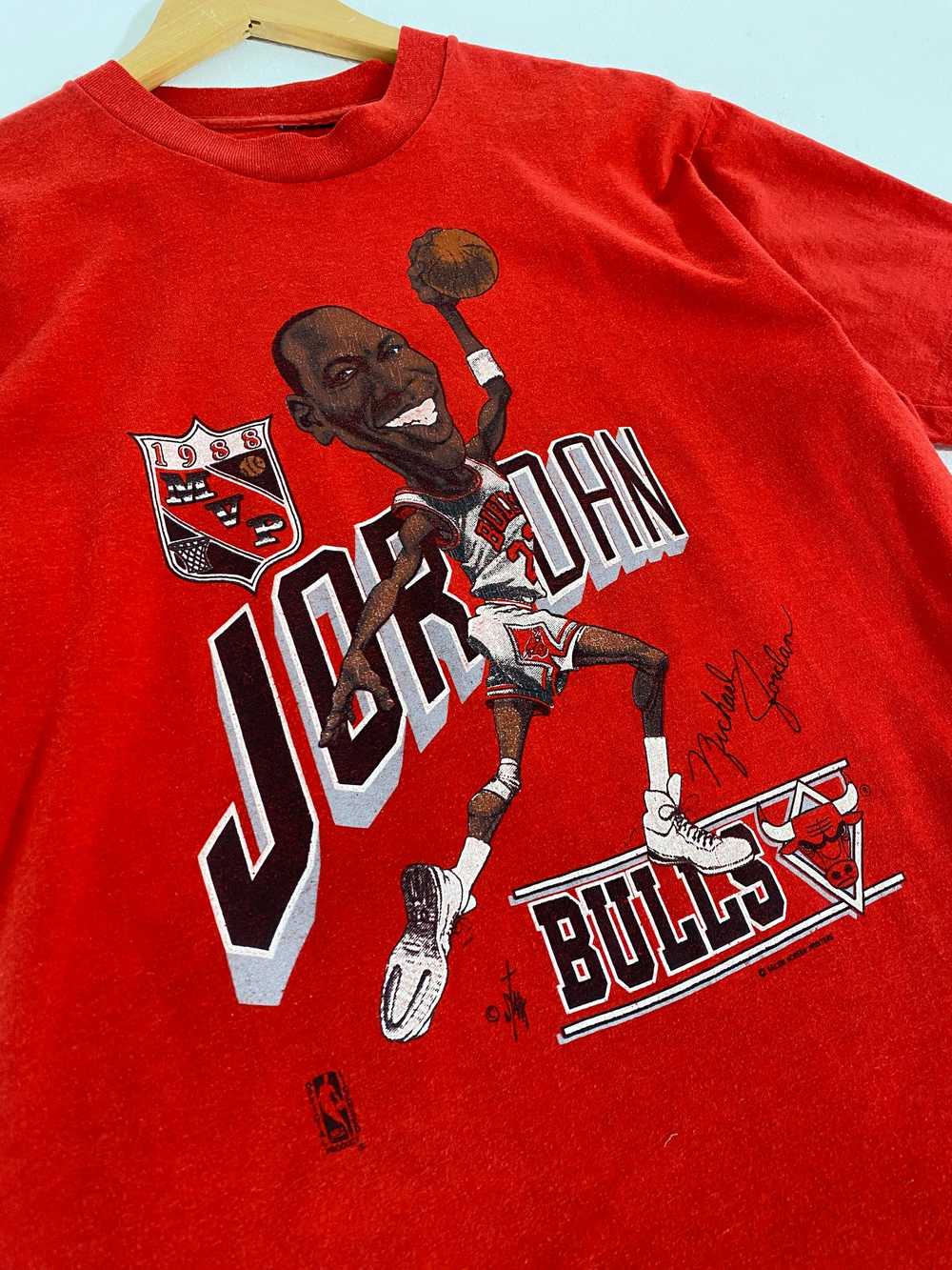 Vintage 1988 MVP Chicago Bulls Michael Jordan Caricat… - Gem