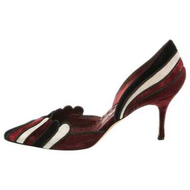 Manolo Blahnik Velvet heels - image 1