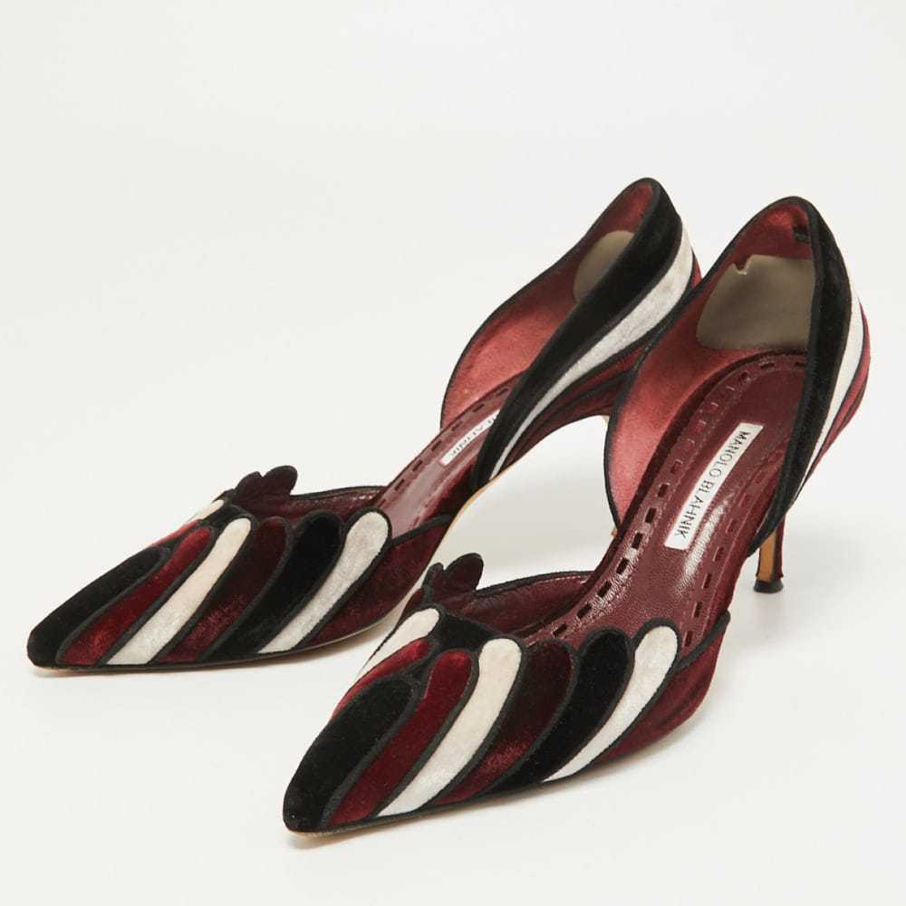 Manolo Blahnik Velvet heels - image 2