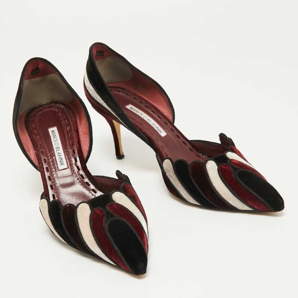 Manolo Blahnik Velvet heels - image 3