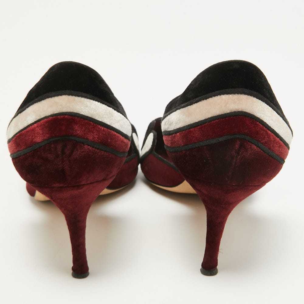 Manolo Blahnik Velvet heels - image 4