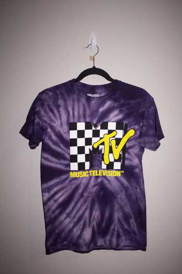 Vintage MTV Checkerboard Tie-dye T-Shirt