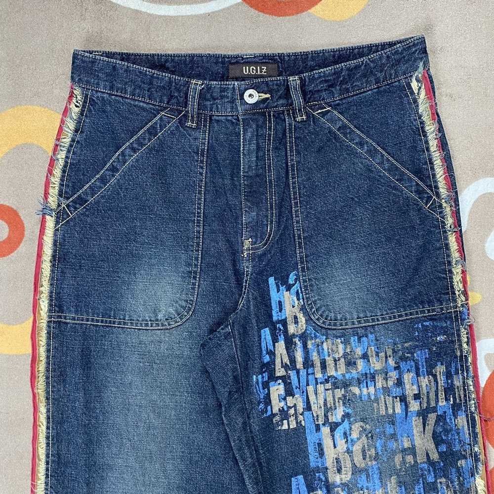 Japanese Brand Ugiz Poem Distressed Jeans - image 3