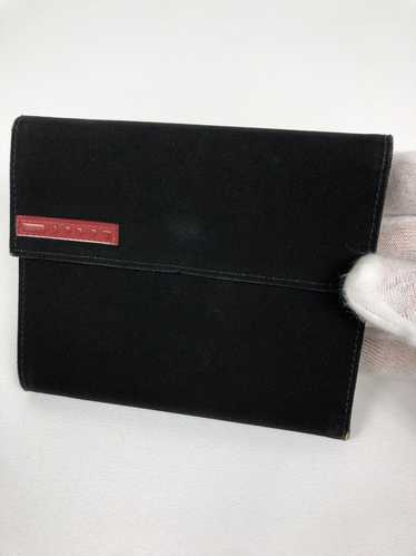 Prada Prada linea rossa nylon trifold wallet