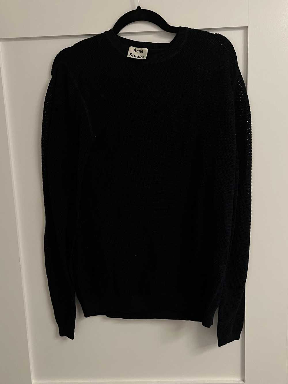 Acne Studios Navy Knit Pullover - image 1