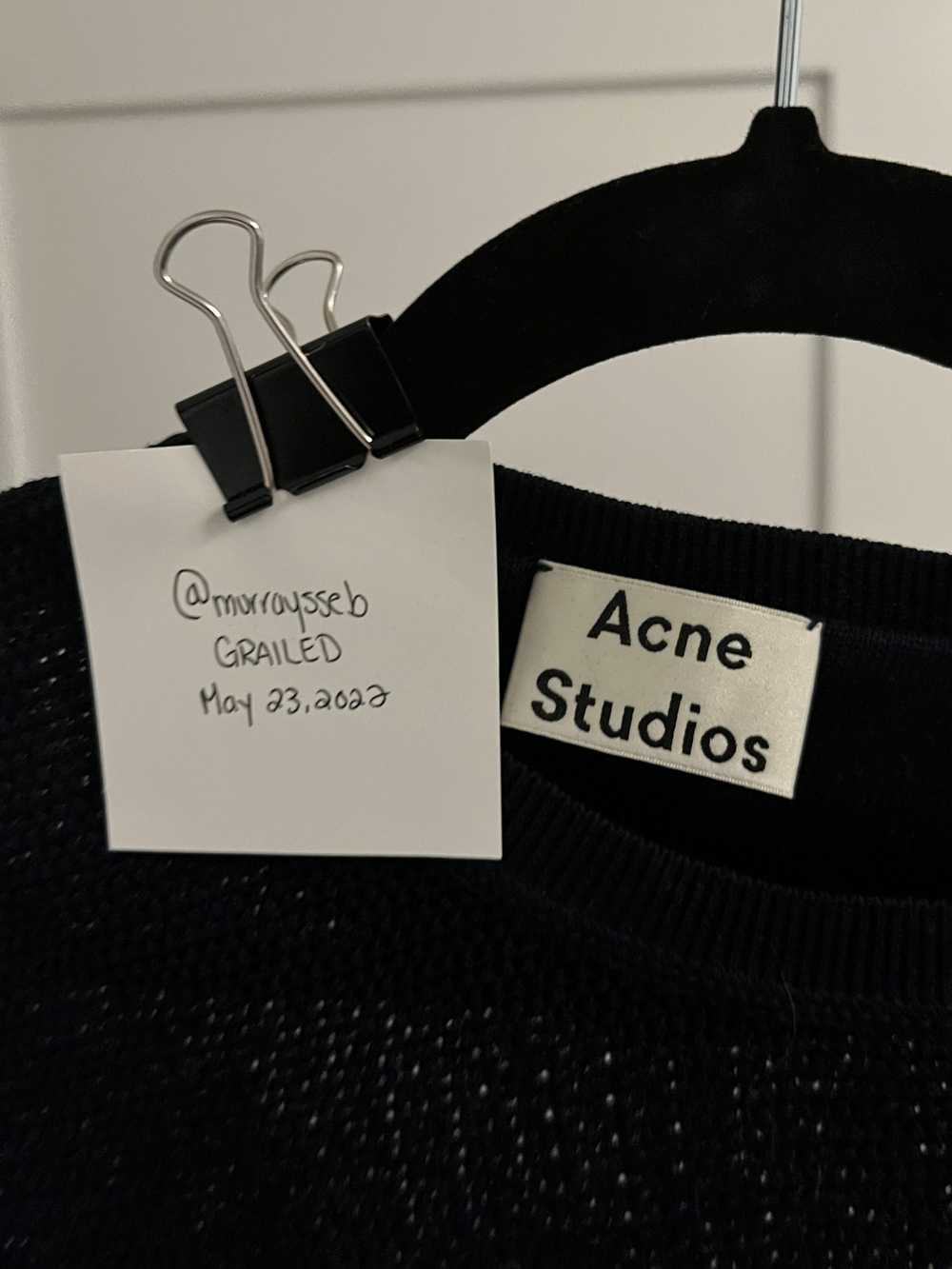 Acne Studios Navy Knit Pullover - image 4