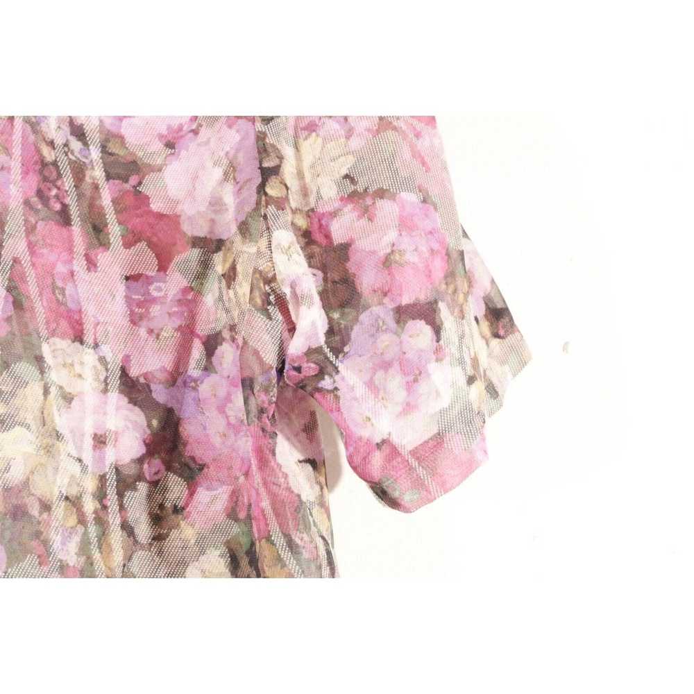 Japanese Brand × Vintage Floral Short Sleeve Semi… - image 11