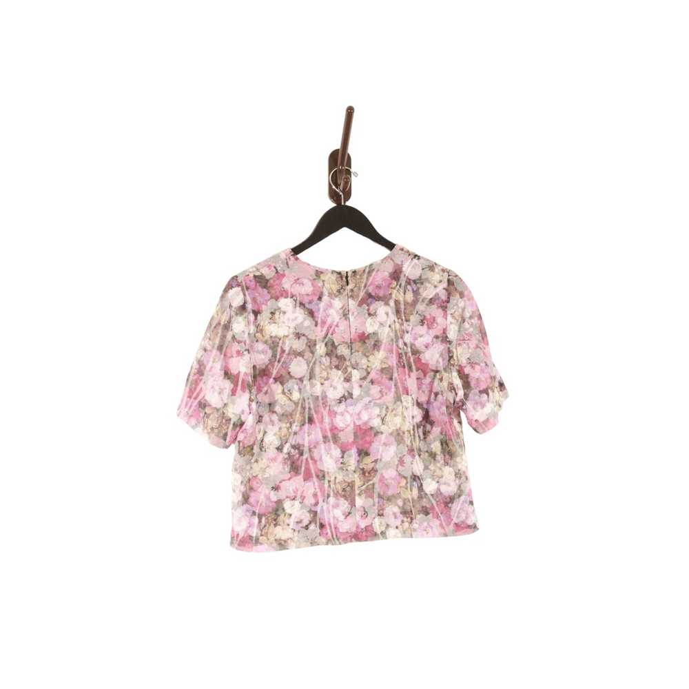 Japanese Brand × Vintage Floral Short Sleeve Semi… - image 2