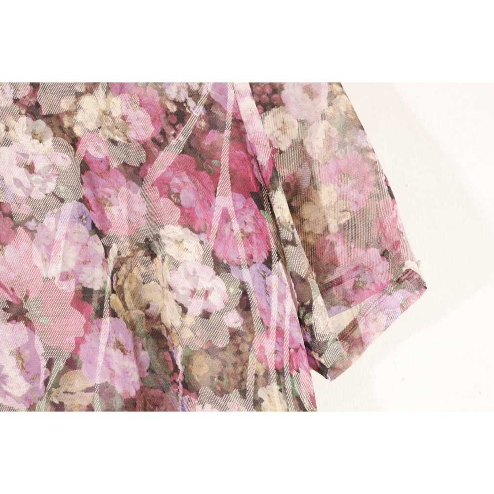 Japanese Brand × Vintage Floral Short Sleeve Semi… - image 6