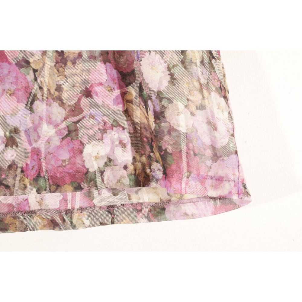 Japanese Brand × Vintage Floral Short Sleeve Semi… - image 7