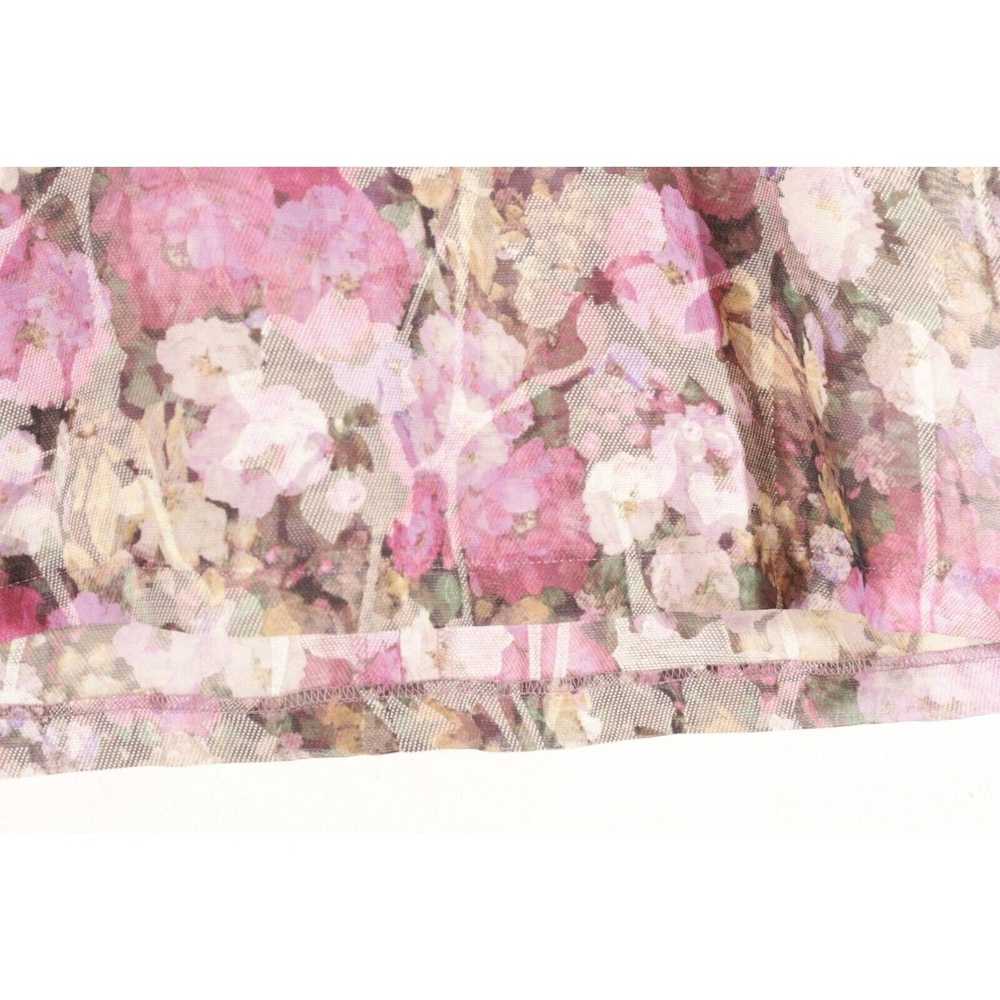 Japanese Brand × Vintage Floral Short Sleeve Semi… - image 8