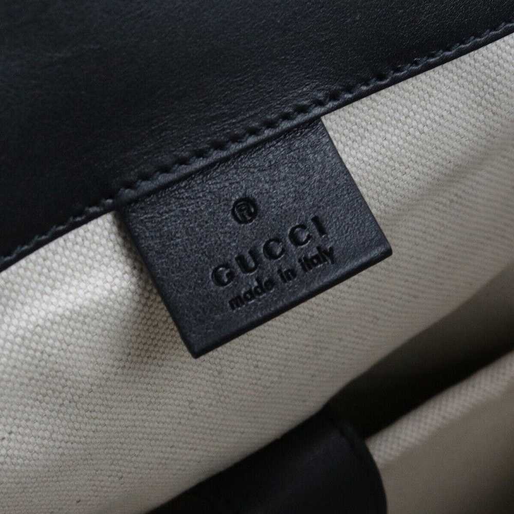 Gucci Gucci GG Embossed Backpack Leather Black S - image 4