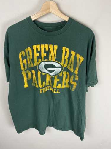 NFL Team Apparel Green Bay Packers Green Graphic T-Shirt Size L Football  NWOT