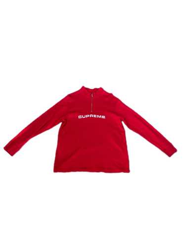 Supreme Supreme Red Half Zip Sweater