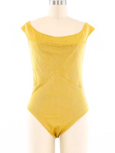 Alaia Gold Knit Bodysuit - image 1