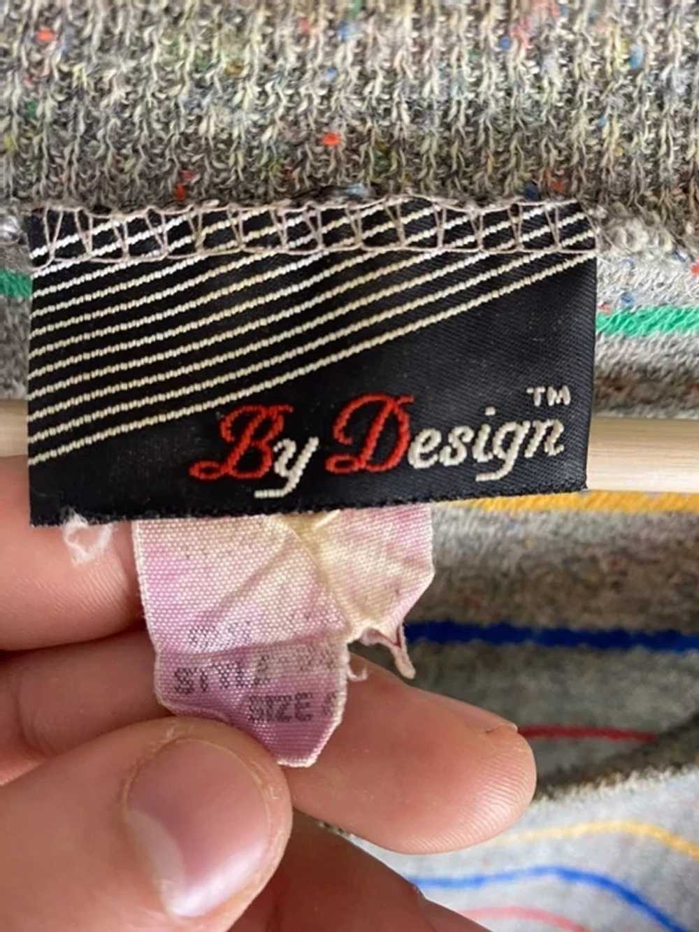 Coloured Cable Knit Sweater × Vintage Vintage Str… - image 2