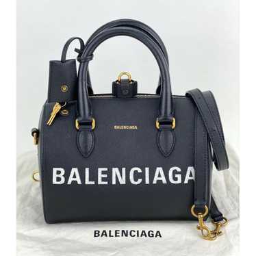 Balenciaga BB Lock Small Black Leather Logo Quilted Handbag Bag – AvaMaria