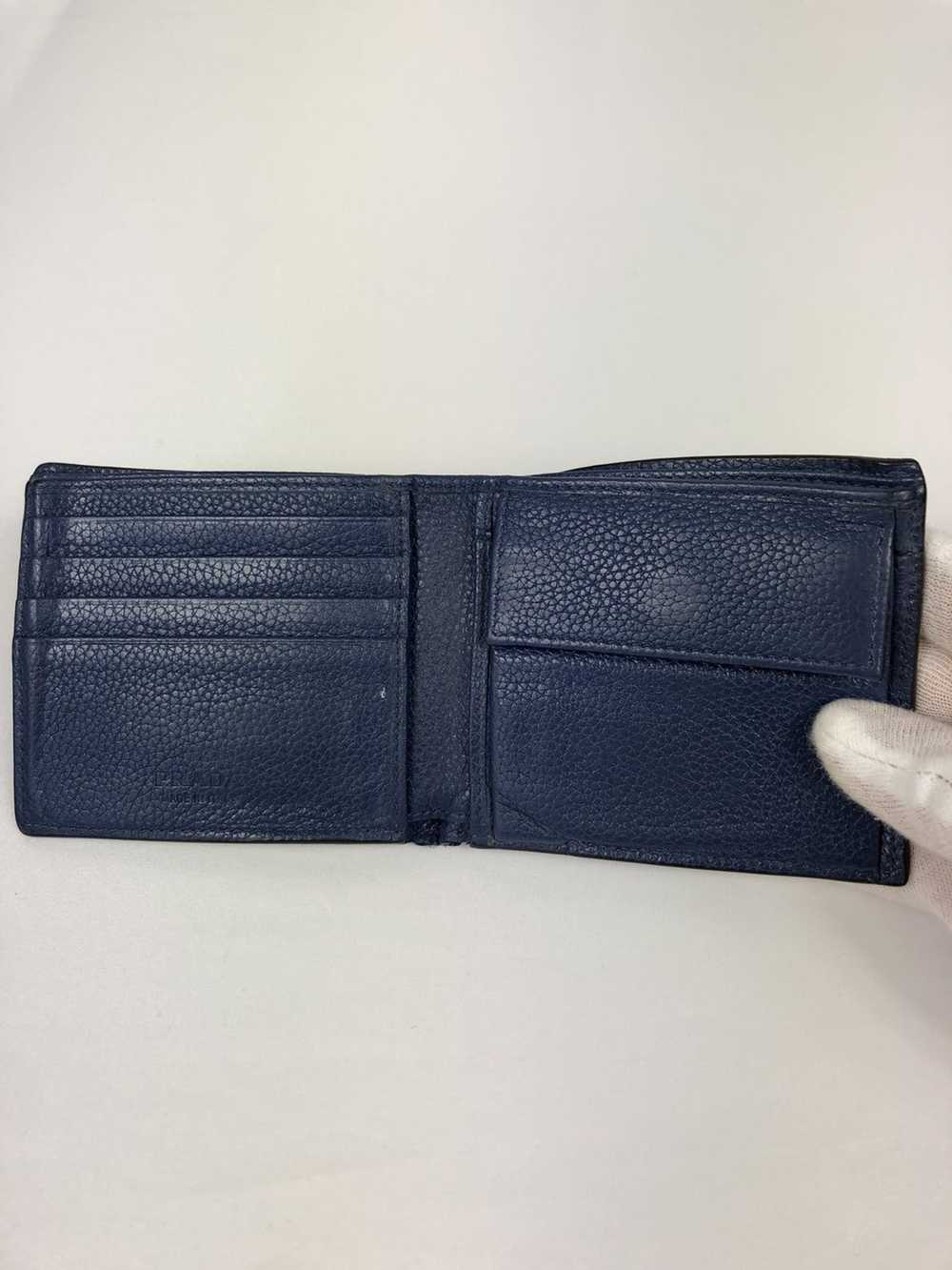 Prada Prada blue leather bifold wallet - image 3