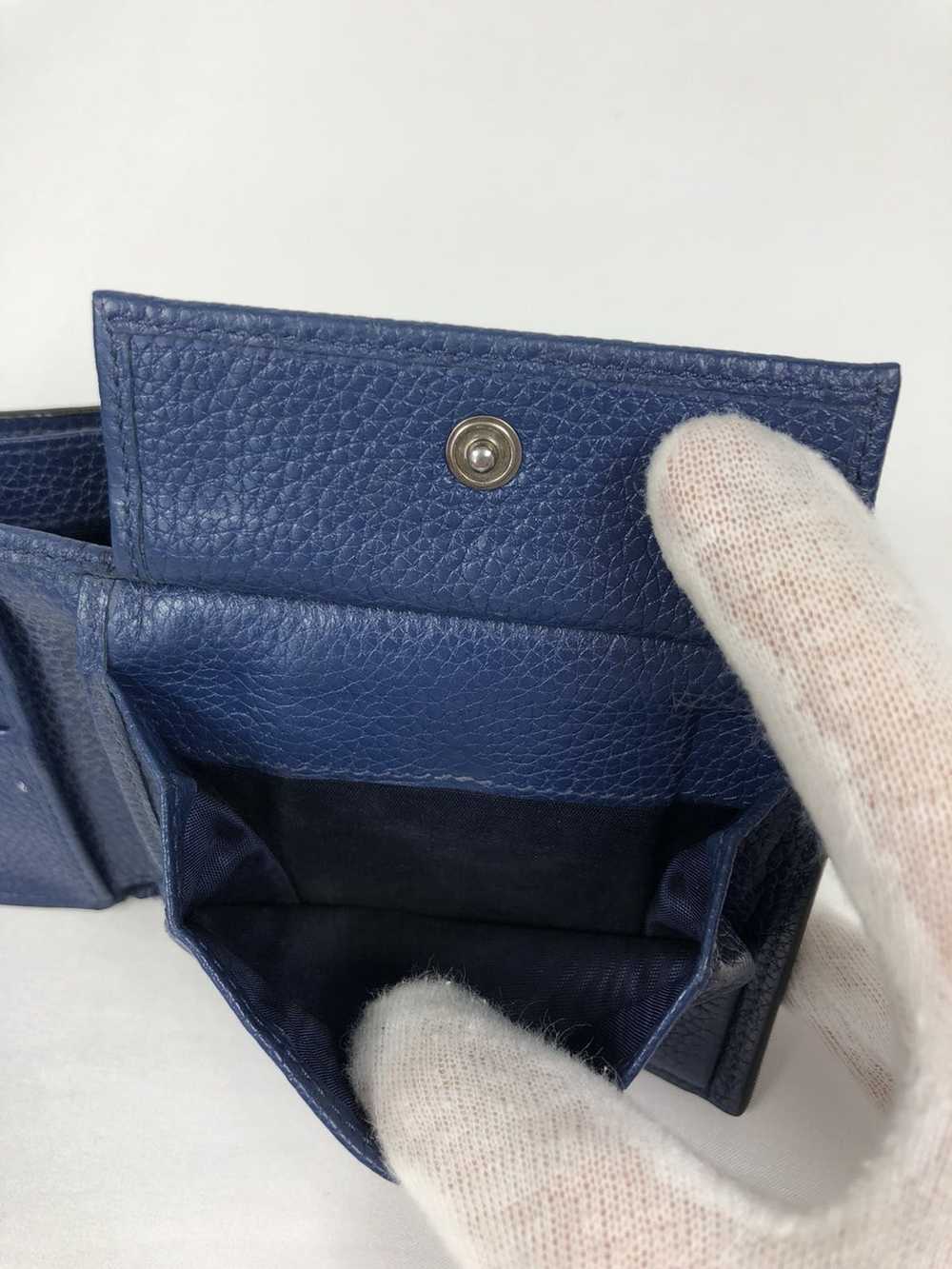 Prada Prada blue leather bifold wallet - image 4