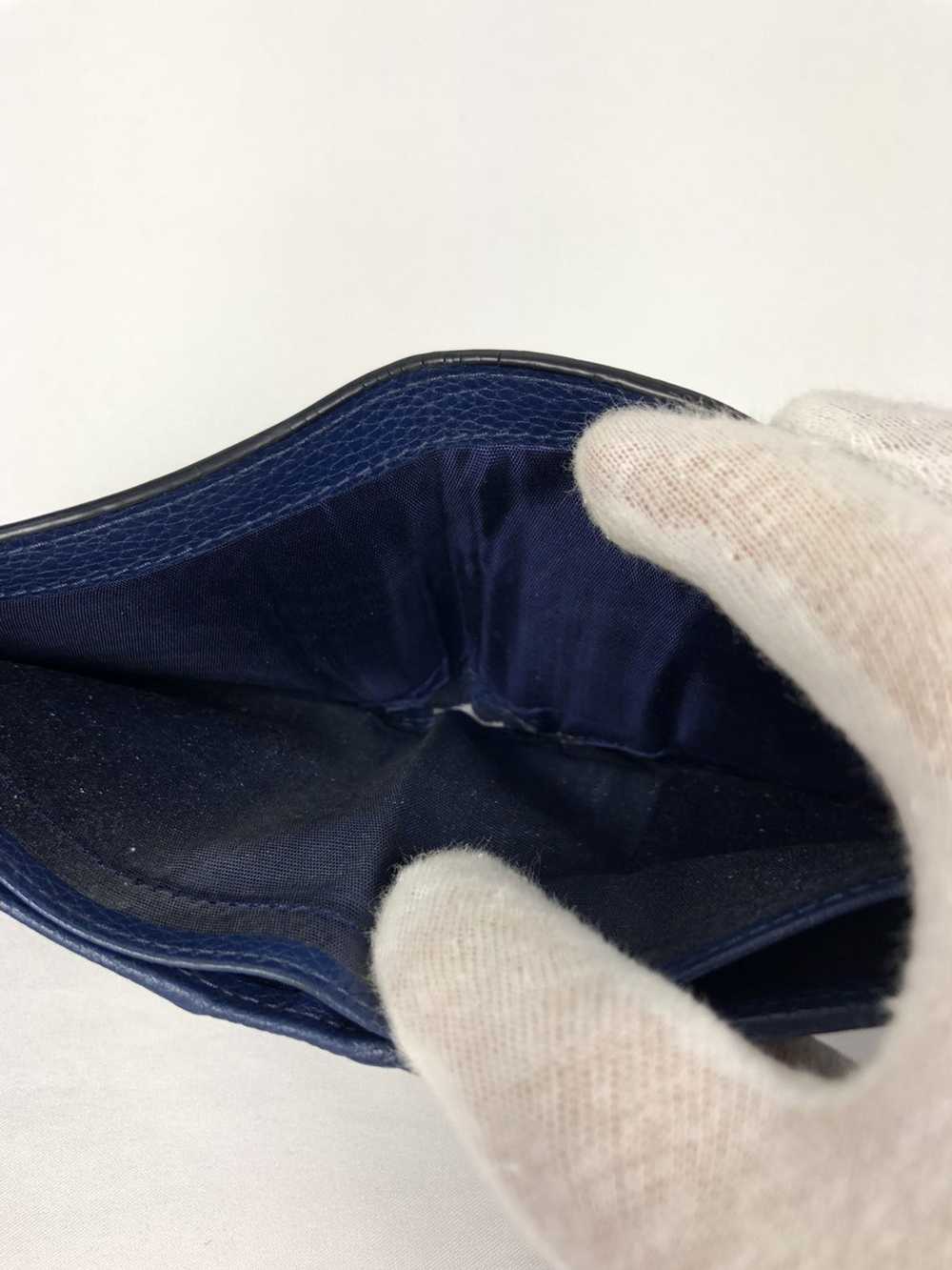 Prada Prada blue leather bifold wallet - image 5