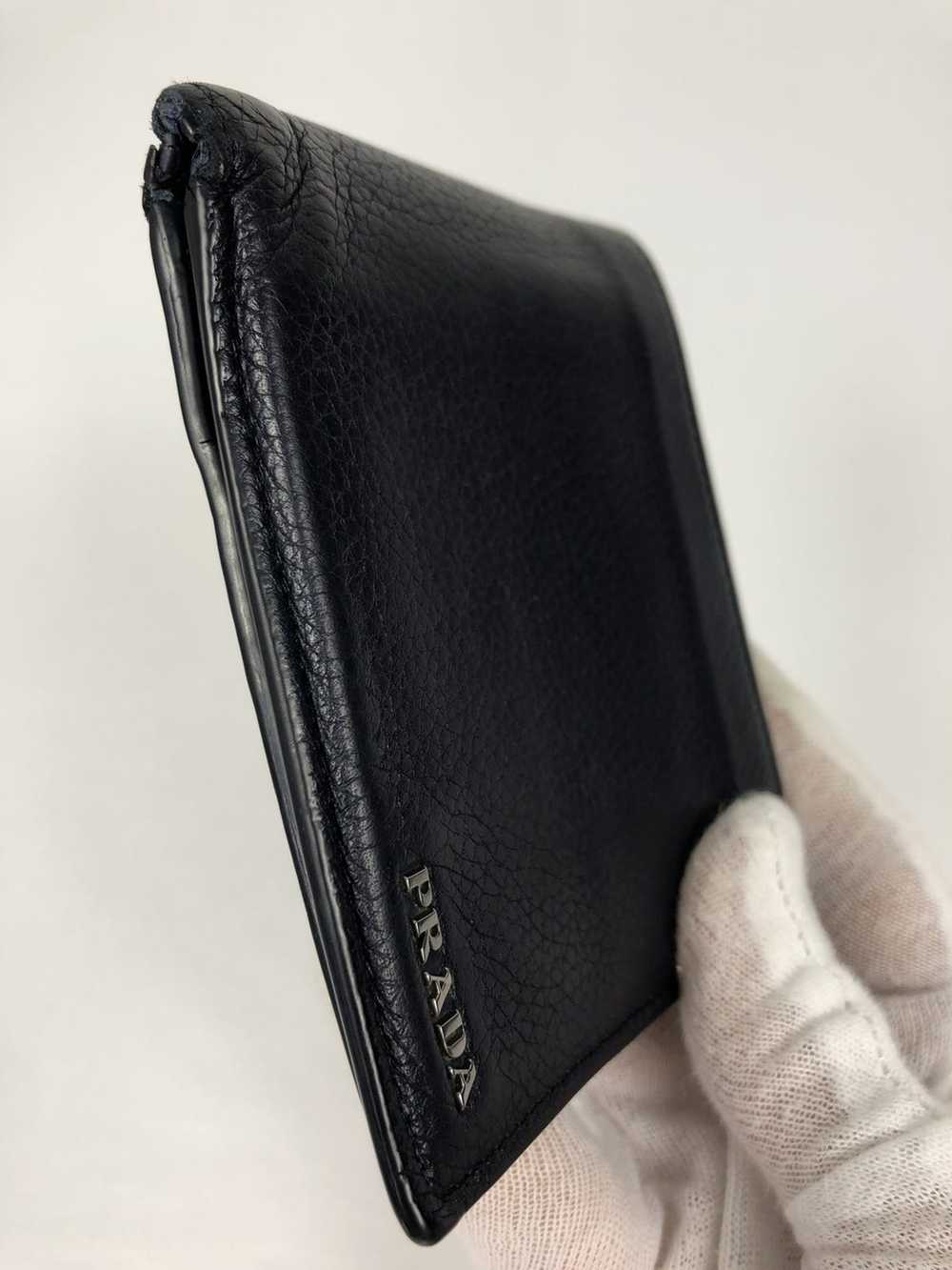 Prada Prada blue leather bifold wallet - image 7