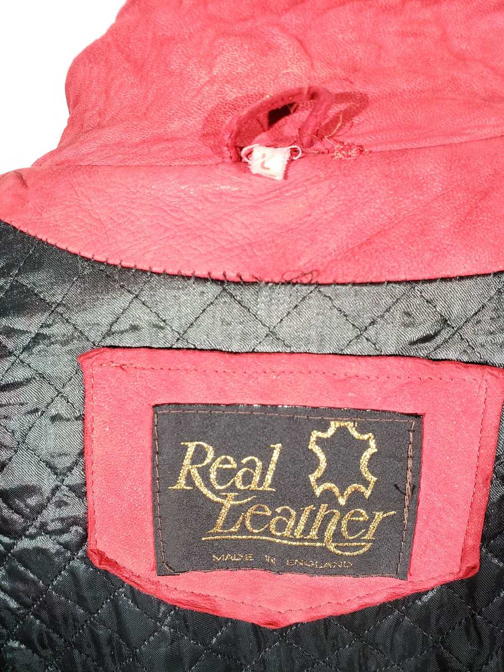 Designer × Reel Legends Stylish red men's leather… - image 7
