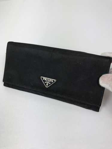 Prada Prada tessuto nero long wallet