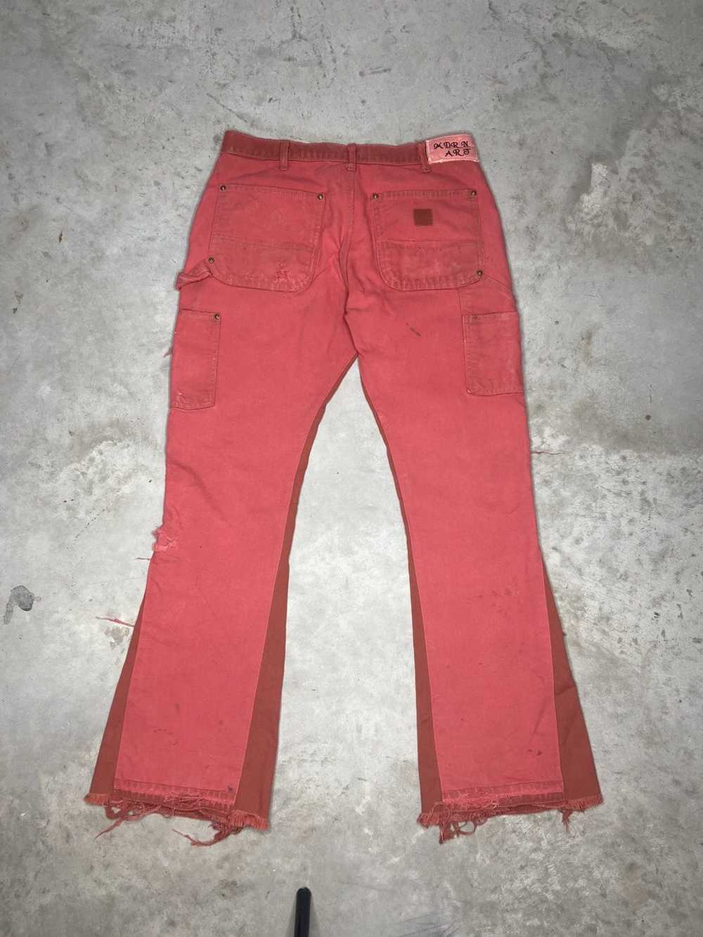 Custom × Streetwear × Vintage MDRN ART Red Double… - image 2