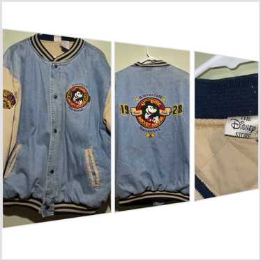 FLEECE-LINED MICKEY MOUSE ©DISNEY DENIM JACKET - Blue