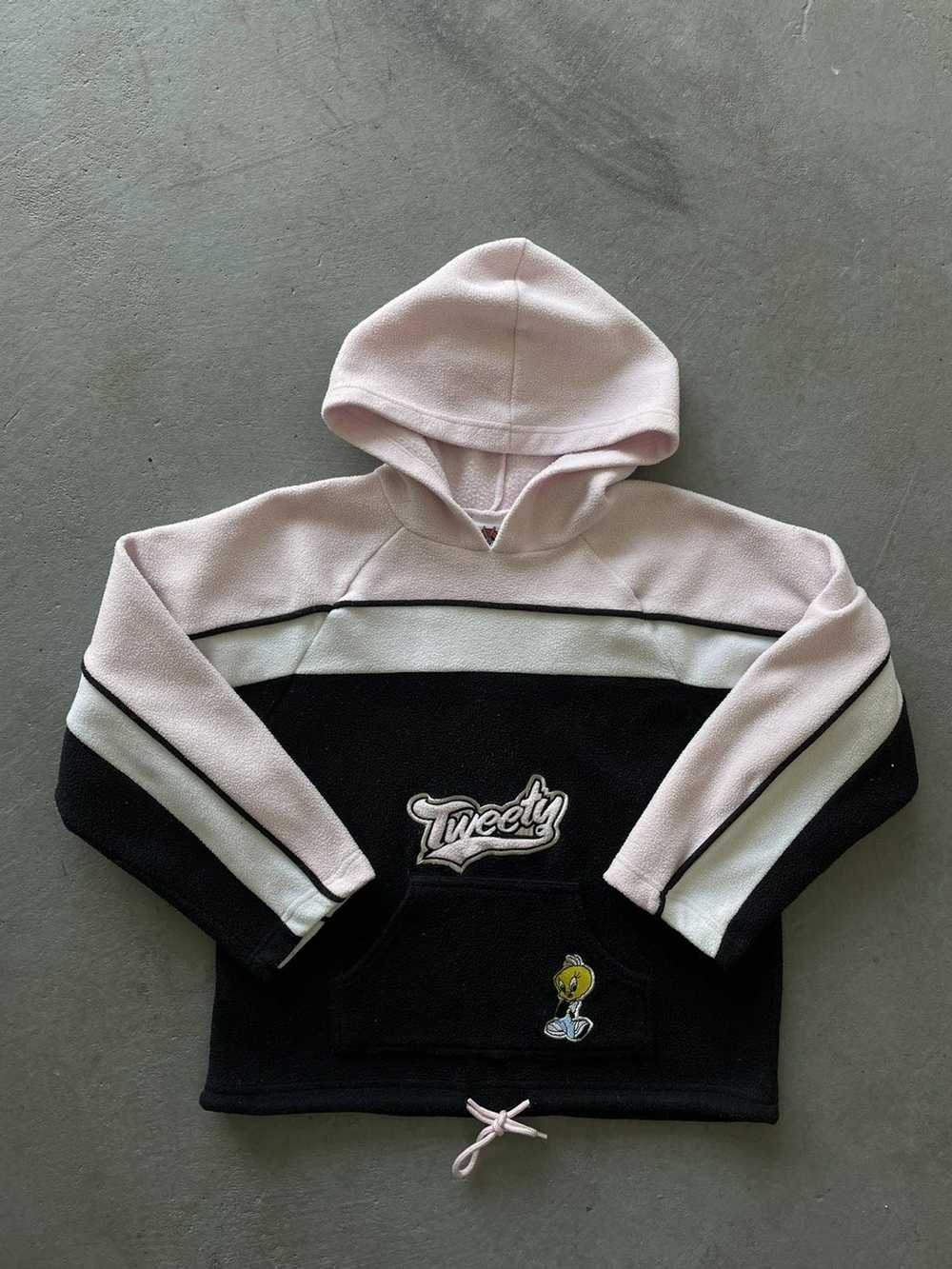 Vintage Vintage Tweety bird Pink fleece hoodie - image 1