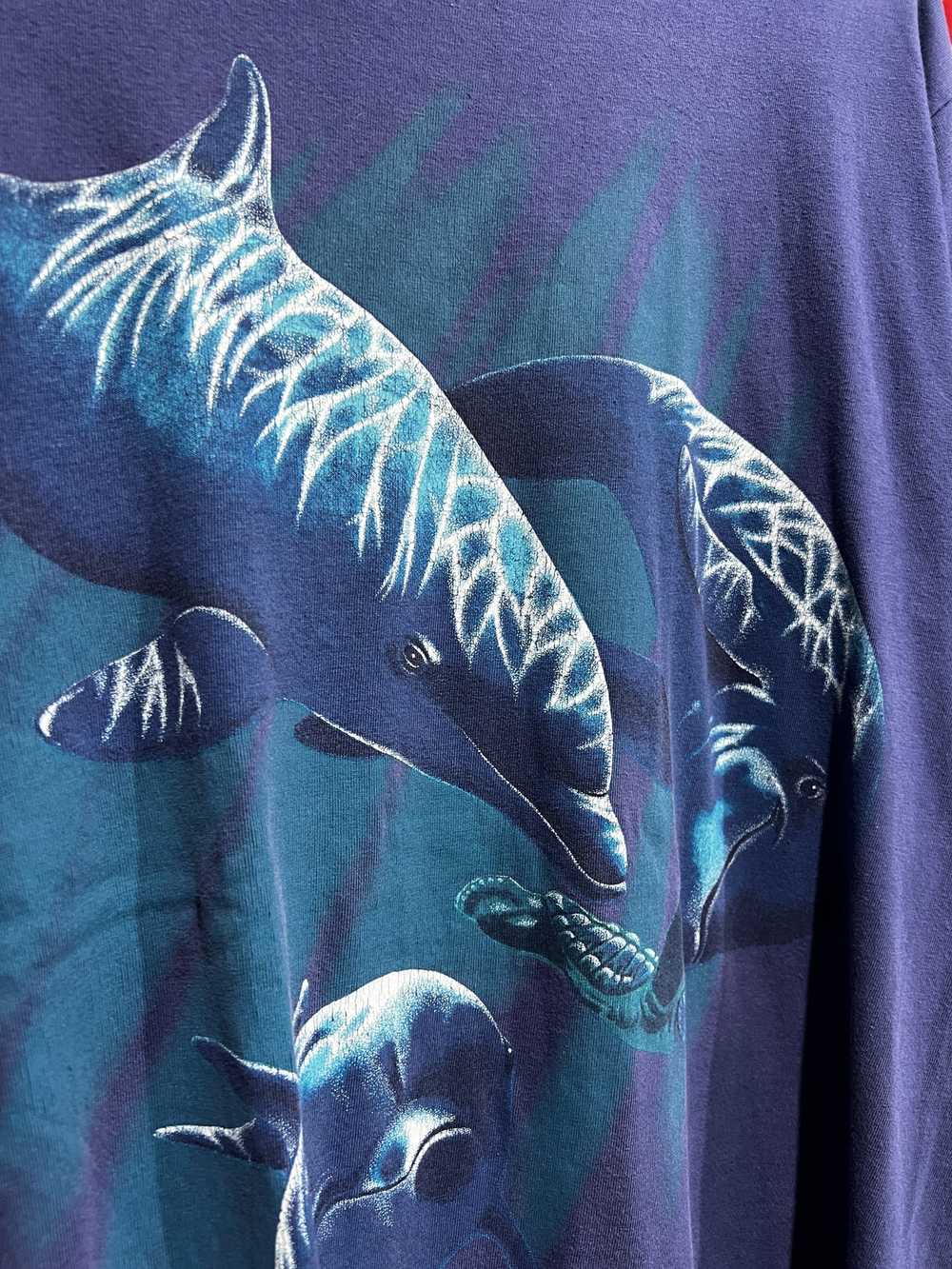 Animal Tee × Vintage 1992 vintage Dolphins Art T … - image 6