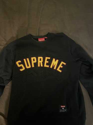 Supreme Kanji Camo Zip Up Baseball Jersey 'Tan' | Men's Size XL