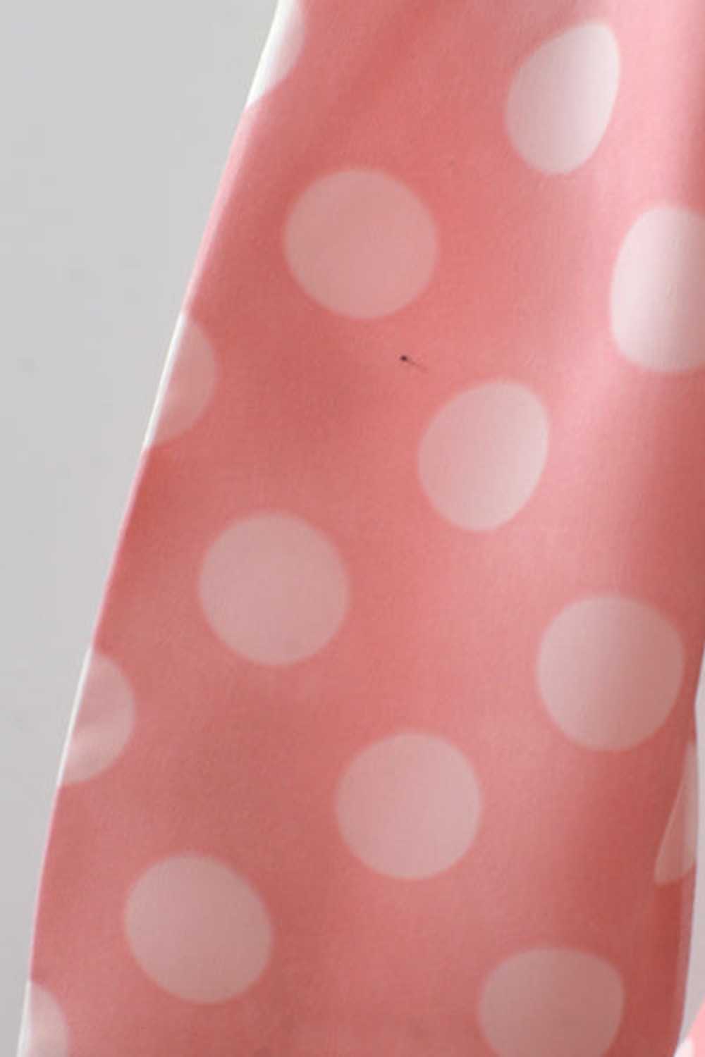 Vintage 50's Pink Polka Dot Dress - image 5