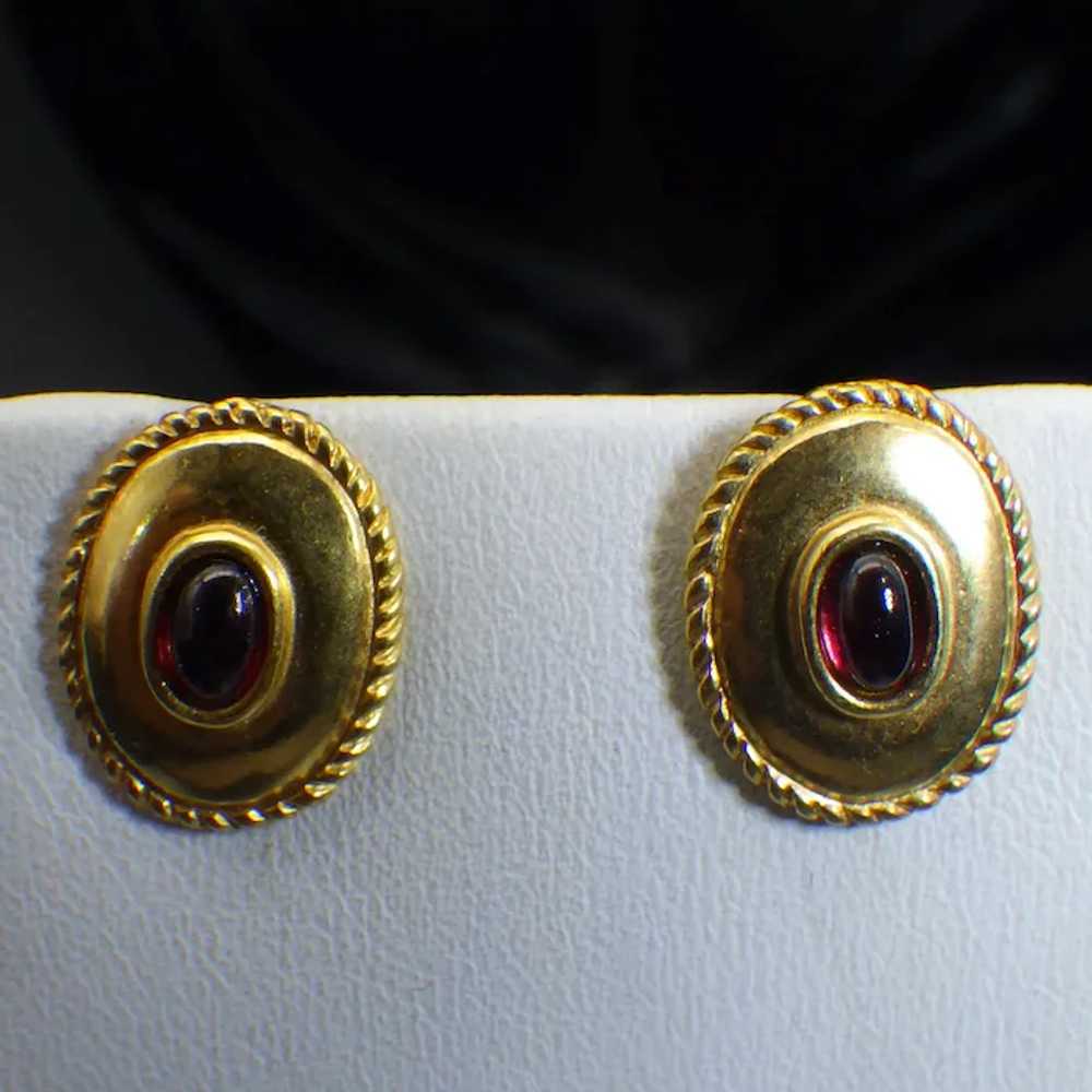 14k Gold Filled Vintage Pierced Earrings, Classic… - image 3