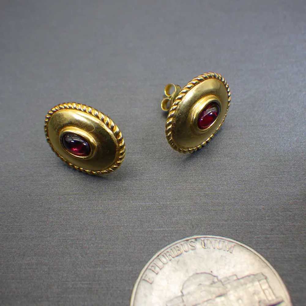 14k Gold Filled Vintage Pierced Earrings, Classic… - image 5