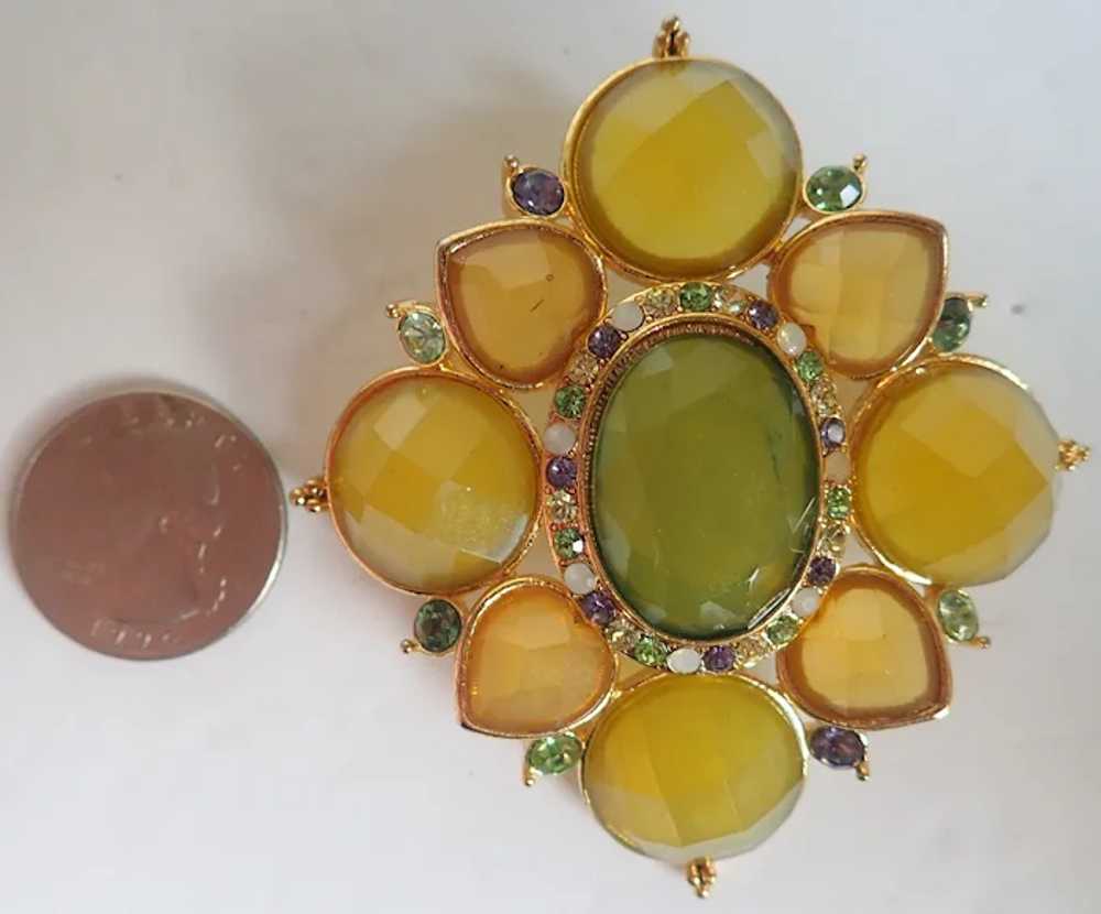 Vintage Collection Of Colorful Pin Brooches - image 3