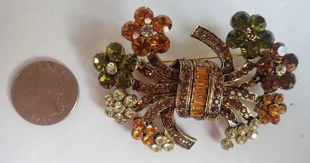 Vintage Collection Of Colorful Pin Brooches - image 5