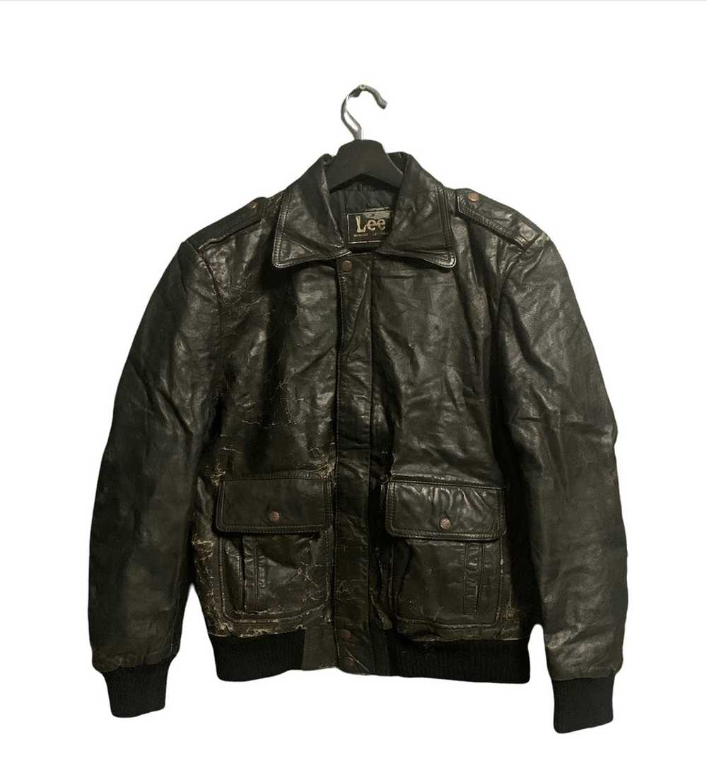 Genuine Leather × Lee × Vintage 70s Lee Riders ga… - image 1