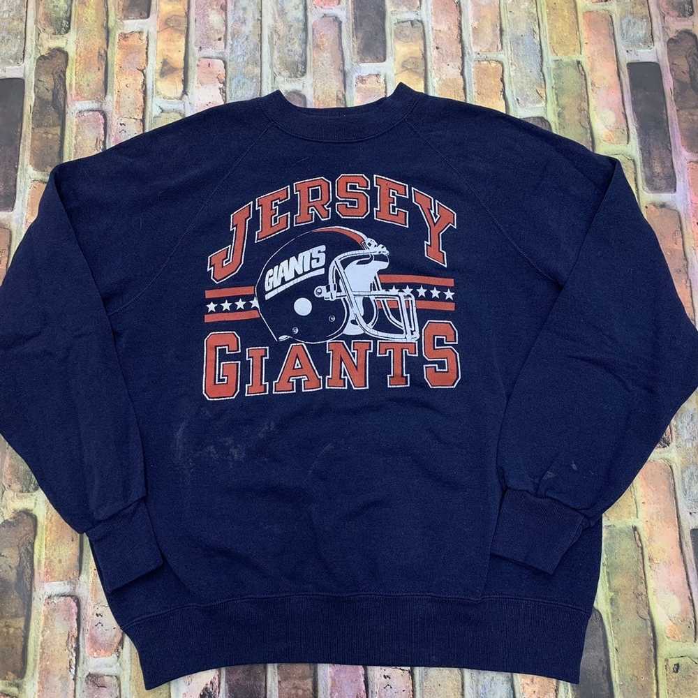 vintage 80s NEW YORK GIANTS LOGO 7 JERSEY T-Shirt MEDIUM football nfl