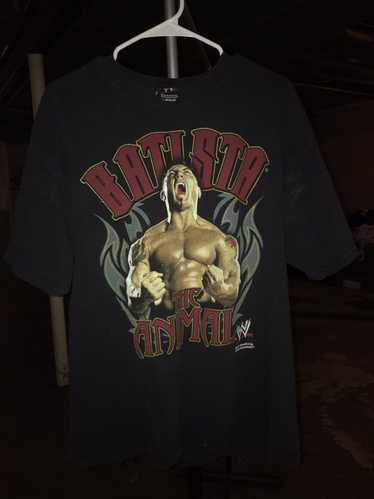 OutwardToys Vintage Dave Bautista T Shirt WWE Bautista 00S Wrestling T Shirt Boys Size WWF WWE Wrestling Boys T Shirt