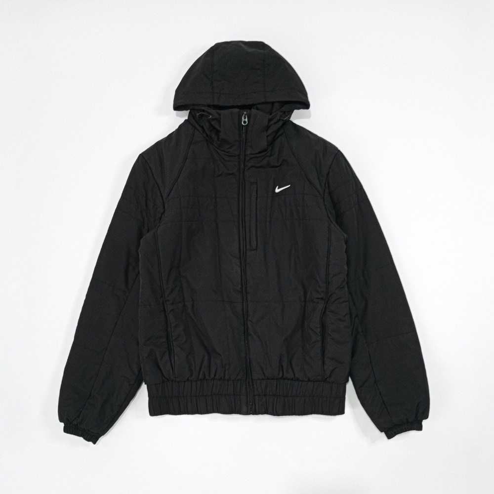 Nike × Vintage quilted bomber jacket 147265 L BLA… - image 5