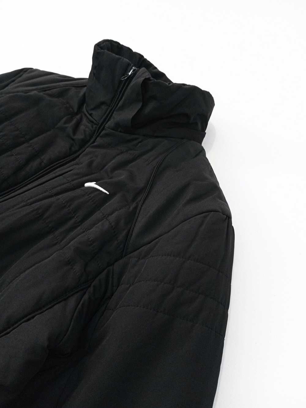 Nike × Vintage quilted bomber jacket 147265 L BLA… - image 6