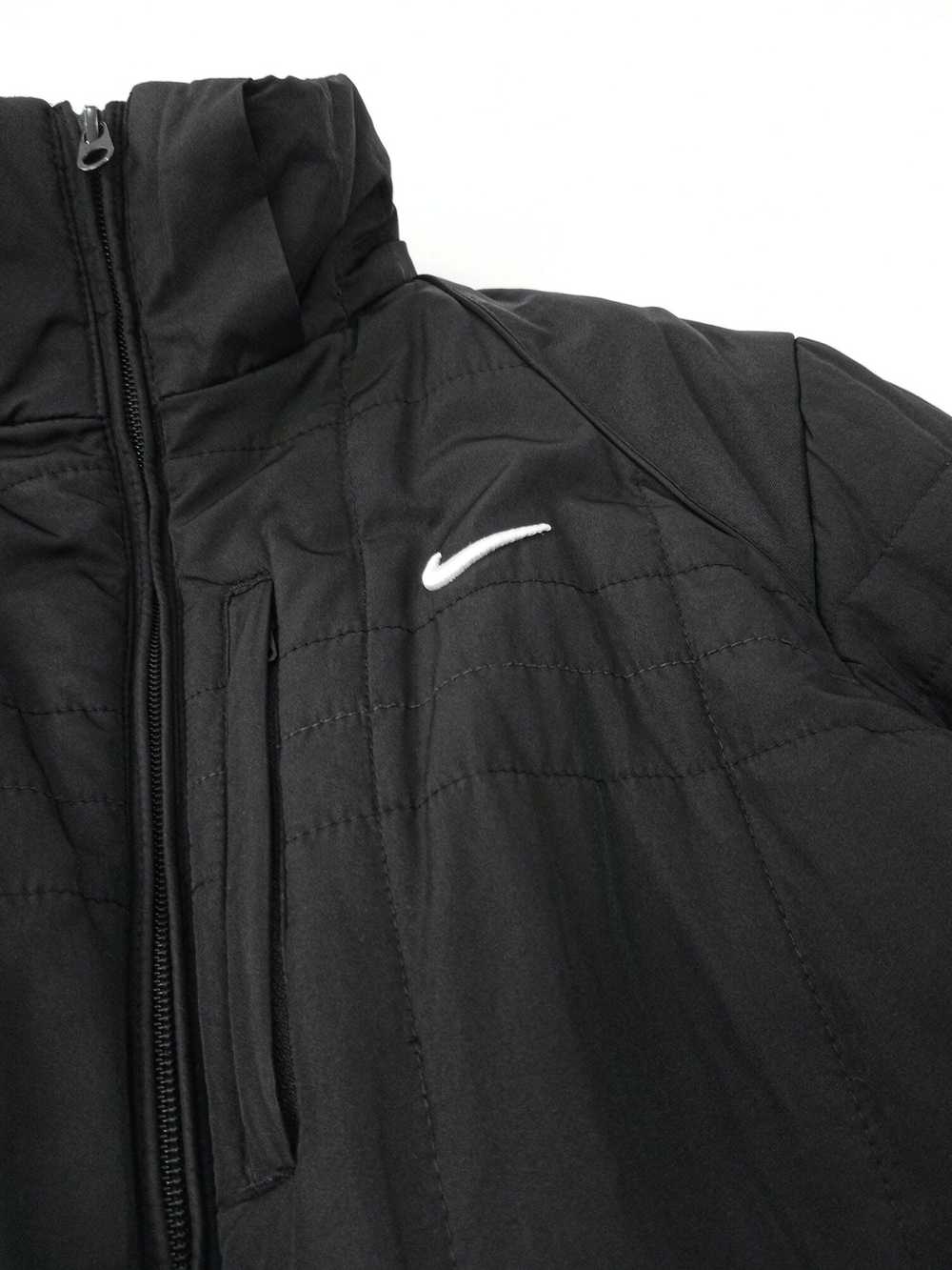Nike × Vintage quilted bomber jacket 147265 L BLA… - image 10