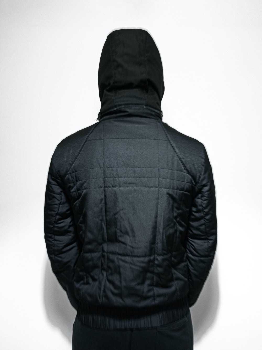 Nike × Vintage quilted bomber jacket 147265 L BLA… - image 3