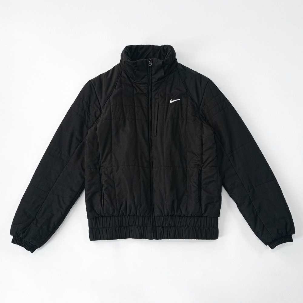 Nike × Vintage quilted bomber jacket 147265 L BLA… - image 6