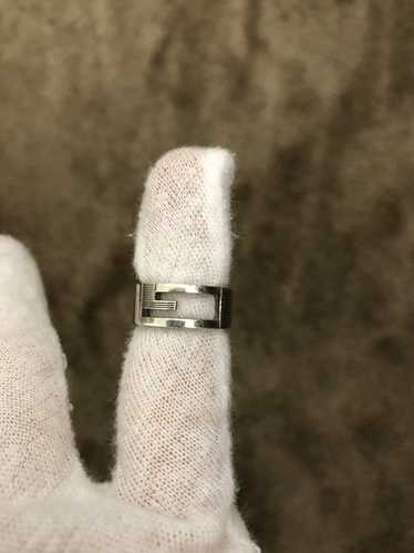 Used] Gucci Ring 12 Ring SV925 Silver Green Red Wide GUCCI Men's