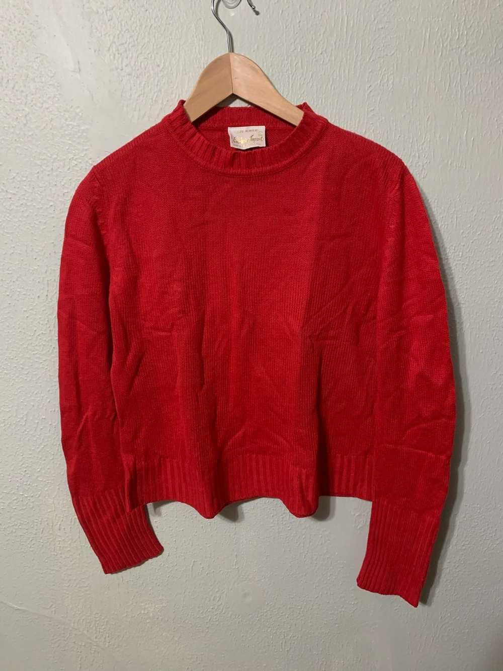 Coloured Cable Knit Sweater × Vintage Vintage Imp… - image 1