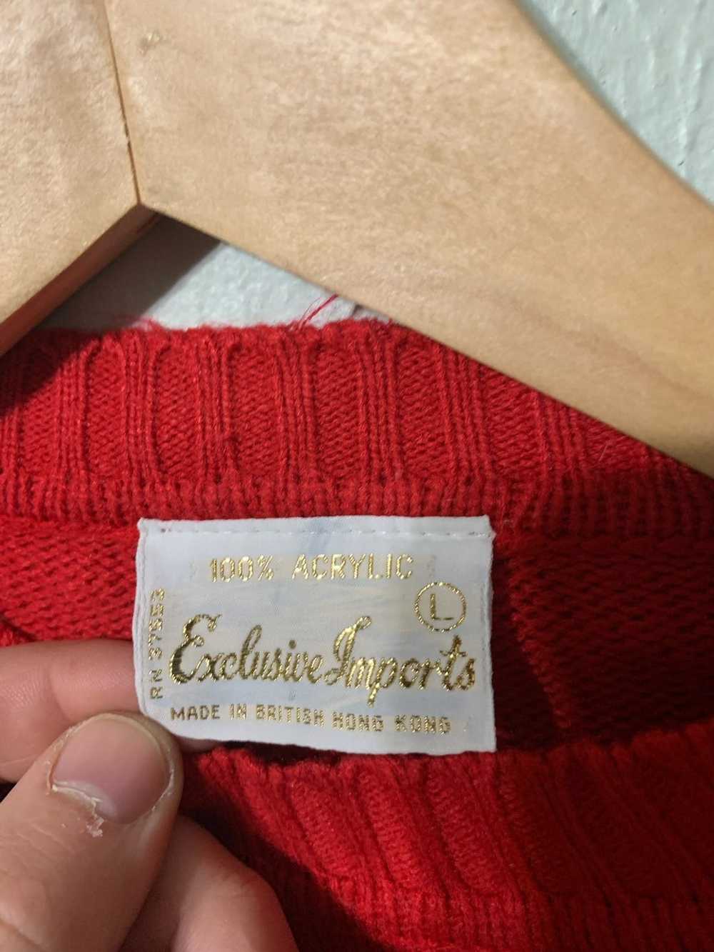 Coloured Cable Knit Sweater × Vintage Vintage Imp… - image 2