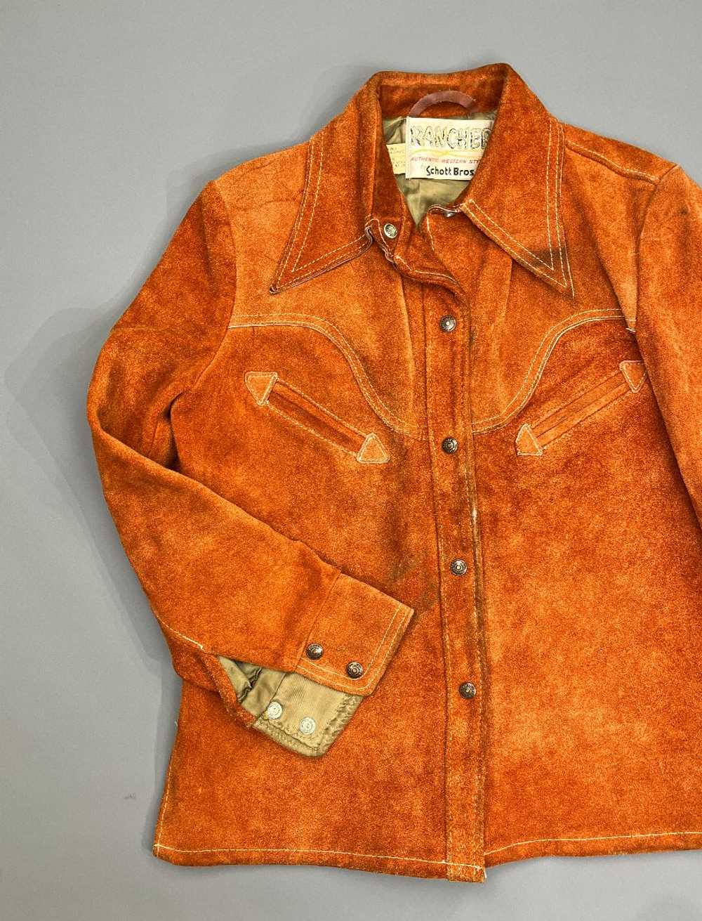 KILLER LATE 1970S SUEDE WESTERN RANCHER JACKET CO… - image 3